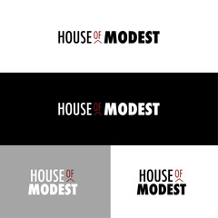 HOUSE OF MODEST Logo Design