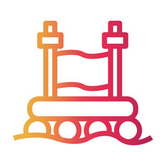raft Line Gradient Icon