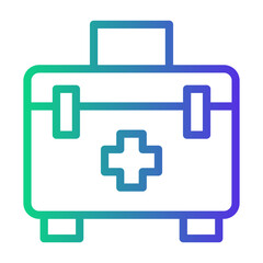 Obraz premium first aid kit Line Gradient Icon