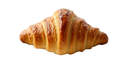 Golden, Flaky, Delicious Croissant on Black - French Pastry, Breakfast Food, Bakery Delight
