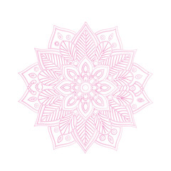Vector hand drawn doodle mandala. Ethnic mandala with colorful tribal ornament. Isolated. Bright colors