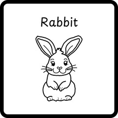 Animals Coloring E Book for Kids - rabbit (3)