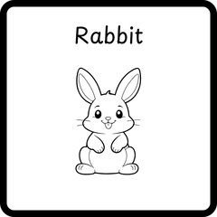 Animals Coloring E Book for Kids - rabbit (4)