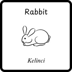 Animals Coloring E Book for Kids - rabbit (5)
