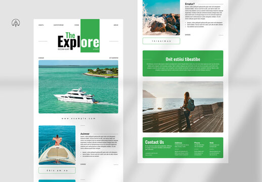 Explore News Letter Template
