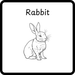 Animals Coloring E Book for Kids - rabbit (5)
