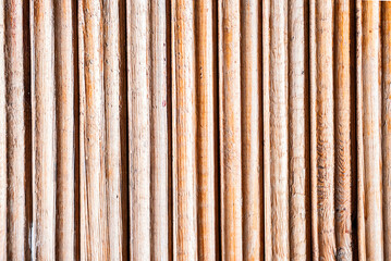 Pattern Of Wooden Slats. Wall Paneling Background.