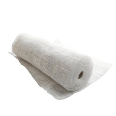 Fototapeta premium Gauze Roll 3D Rendered Isolated on Transparent Background