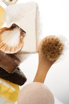Still life from hygiene products