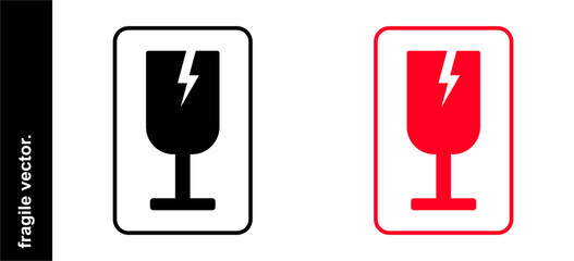 fragile vector icon pack