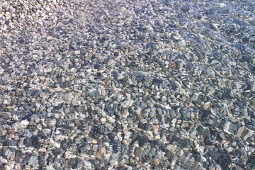 Rocks in Clear Shallow Water