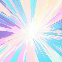 Explosion of Light - Pastel Radiant Effect Art
