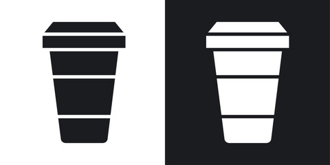 Togo Cup vector icon set in solid style.