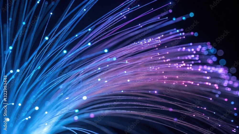 Aufkleber a bunch of colorful lights creating a mesmerizing display of abstract fiber optic flow and patterns