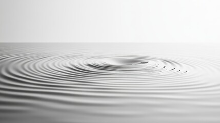 Fototapeta premium Minimalist water ripples symbolizing purity calm surface nature photography serene environment close-up view