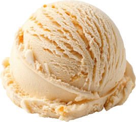 Bourbon Vanilla Ice Cream Scoop in Bowl   Creamy Smooth and Indulgent Delight