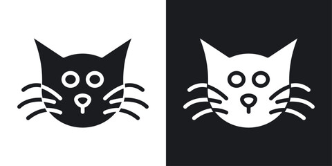 Cat icons pack in solid style