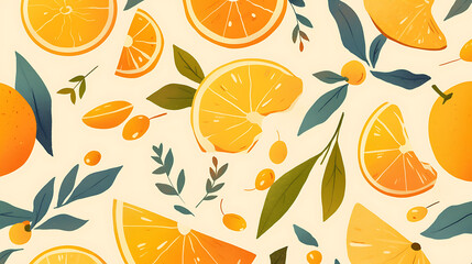 orange picture cartoon 2D, a beneficial fruit, is used as an illustration for advertising.
