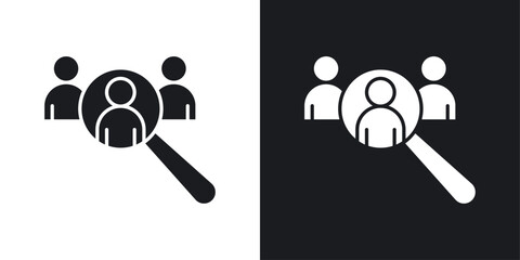 Hiring icons pack in solid style