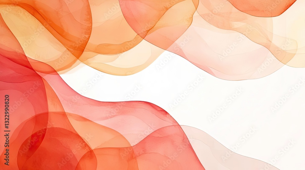 Poster digital watercolor painting abstract background concept. abstract design featuring flowing layers of