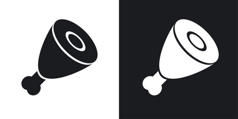 Meat icons pack in solid style