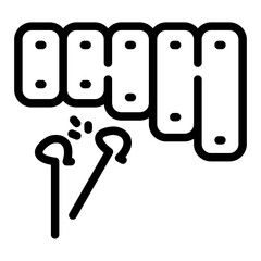 xylophone Line Icon