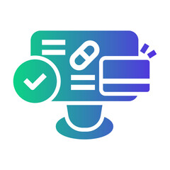 online pharmacy Gradient icon