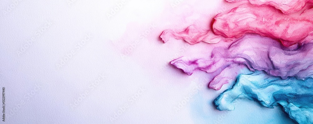 Poster digital watercolor painting abstract background concept. abstract swirling colors creating a vibrant