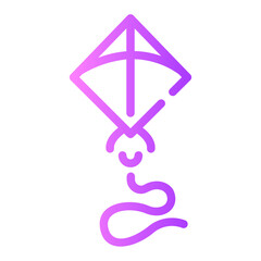 Obraz premium kite Line Gradient Icon