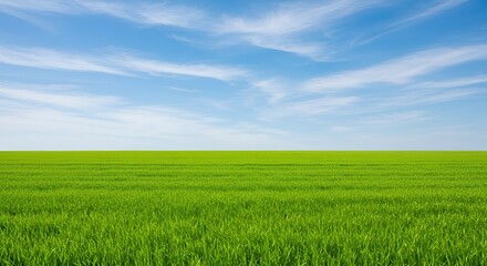 Obraz premium A Serene Wheat Field Under the Vast Sky