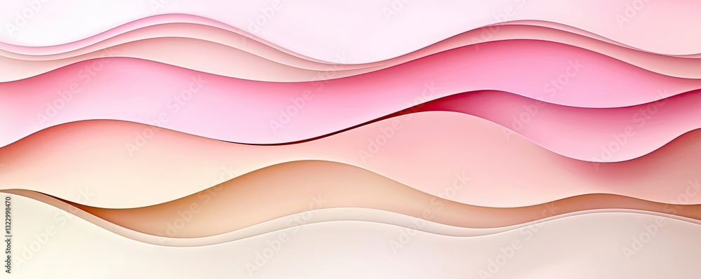 Poster minimalist graphic design abstract background idea. abstract design featuring flowing waves in soft 