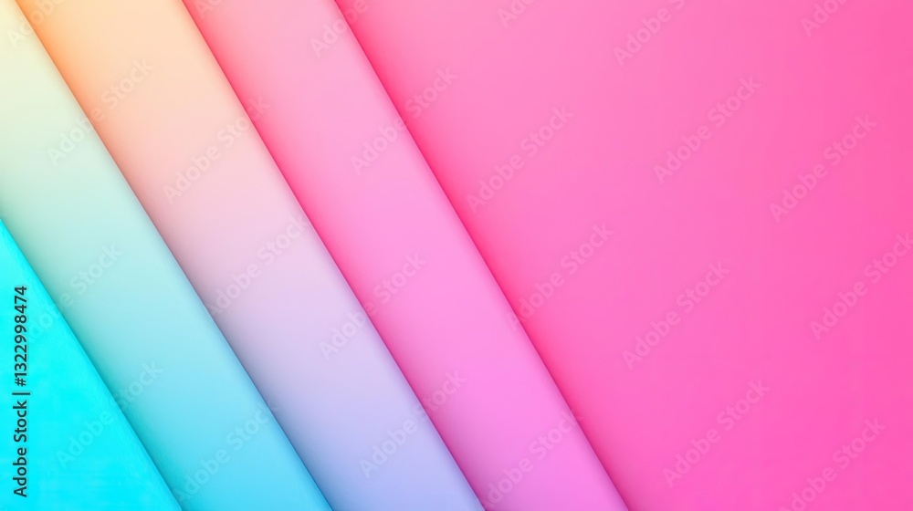 Aufkleber minimalist graphic design abstract background idea. vibrant gradient background in pastel colors for