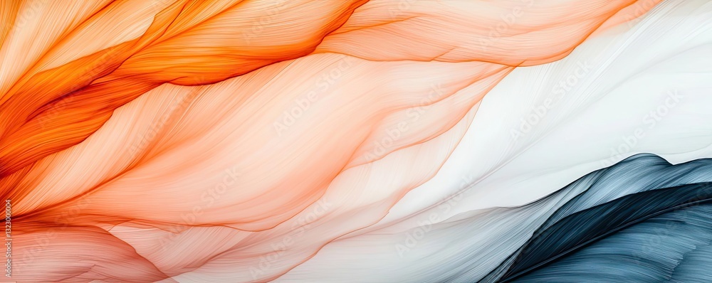 Poster ink illustration abstract background concept. a vibrant abstract composition featuring flowing waves