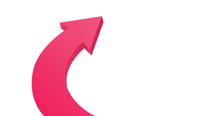 U Turn Arrow Pointing as a Symbol of a Change in Plans