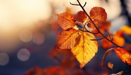 Fototapeta premium abstract autumn twig