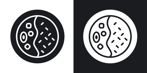 Kare raisu icons pack in solid style