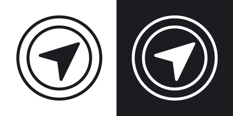 Navigation icons pack in solid style