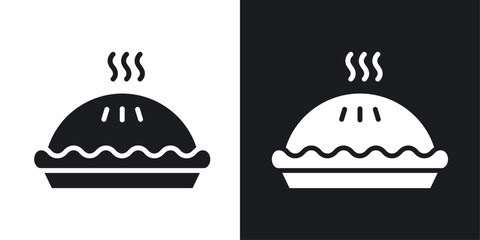 Pie icons pack in solid style