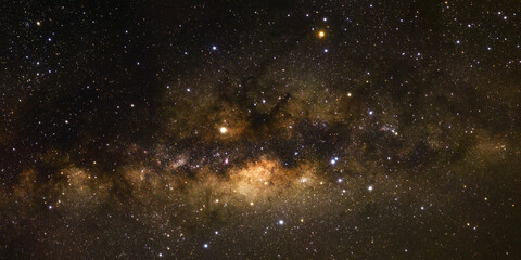 panorama stars in space dust in the universe and milky way galaxy