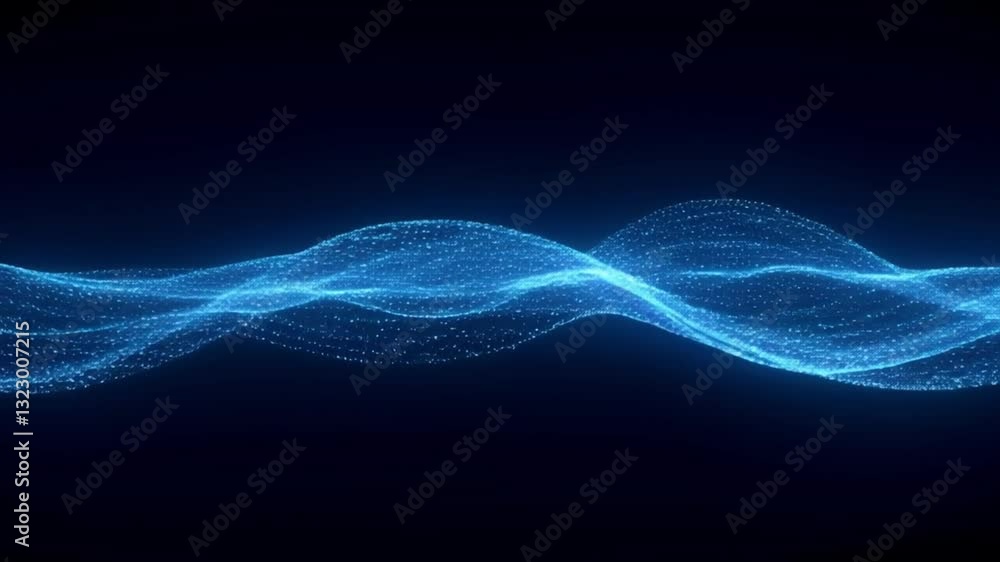 Poster ethereal wave of light cascading through the darkness creating a stunning visual spectacle of color