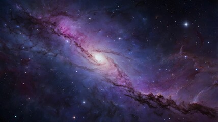 Obraz premium Cosmic Galaxy and Nebula Background