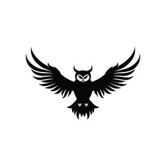 Obraz premium Owl vector silhouette