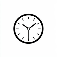 Simple wall clock showing time