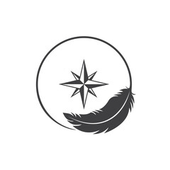 icon of explore or traveling, vector art.