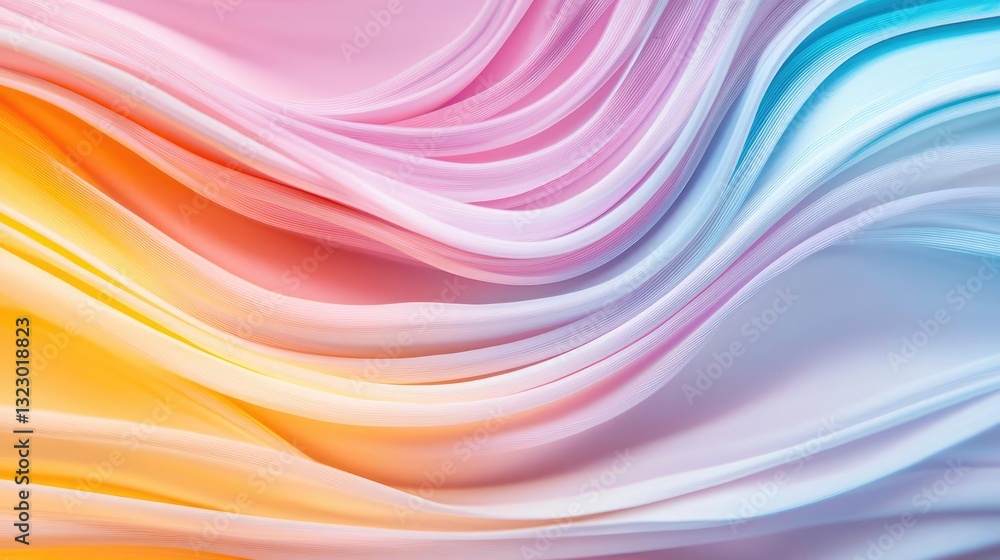Poster vibrant color art abstract background idea. a vibrant and flowing abstract design showcasing soft pa