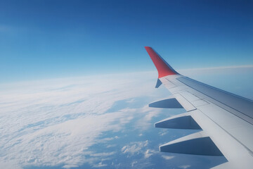 Fototapeta premium Side of passenger jet airplane