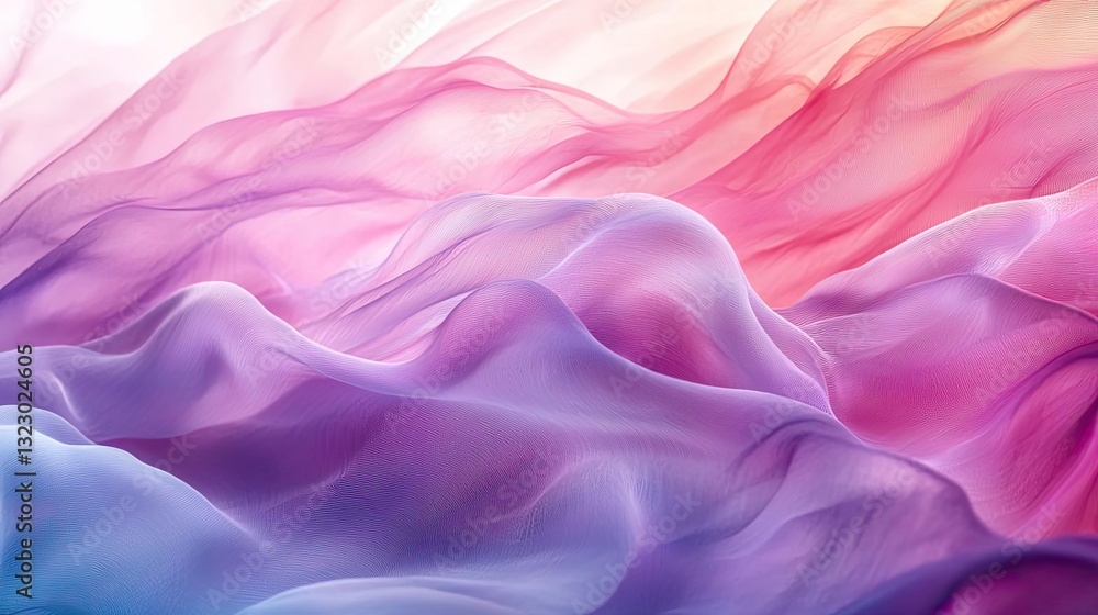Poster vibrant color art abstract background idea. colorful abstract waves flowing together in a soft, sere
