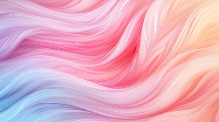 Obraz premium Pastel color illustration abstract background idea. Abstract flowing waves in soft pink and blue shades create a calming visual.
