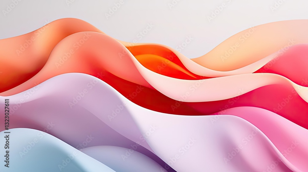 Poster waterscape abstract background concept. colorful wavy abstract background with smooth gradients in s