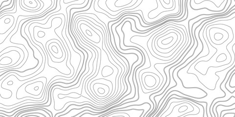 Topographic map background geographic line map with elevation assignments. Modern design with White background with topographic wavy pattern design.paper texture Imitation of a geographical map shades